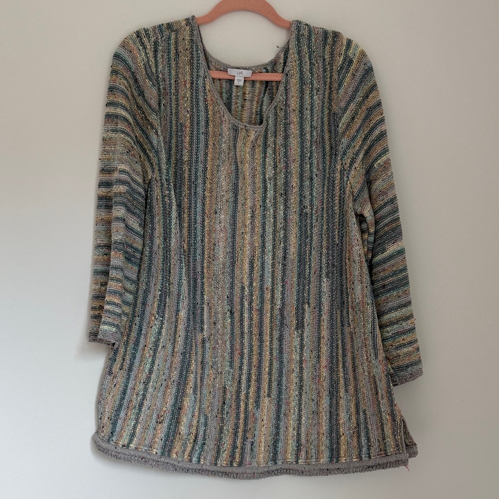 J. Jill Earthy Striped Tunic